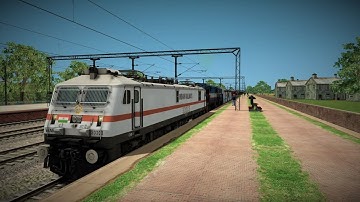 HOG WAP 7 Coupling with LHB Rajdhani Express at Lalru Station