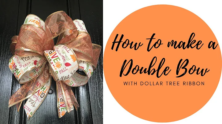 HOW TO MAKE A BOW | DOLLAR TREE RIBBON