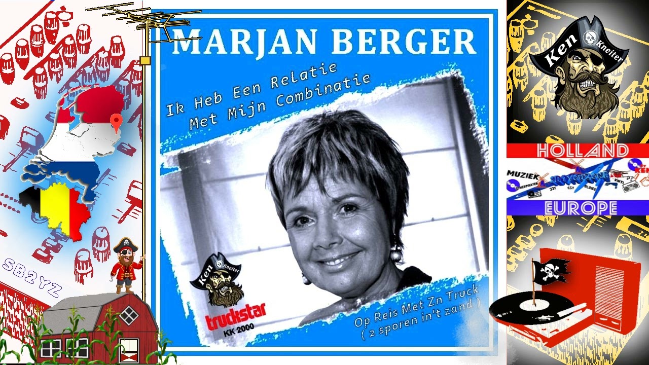 Op Reis Met Zn Truck ( Twee Sporen In Het Zand ) - Marjan Berger - 1999 - Piratenmuziek