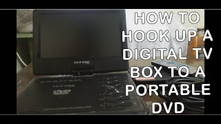 Supersonic Sc-178dvd Portable Dvd Player 7″ – Dvd-r, Cd-rw – Jpeg – Dvd Video, Video Cd, Svcd – 16:9 – Mp3 – Usb (sc178) How to hook up a Digital TV Box to a Portable DVD