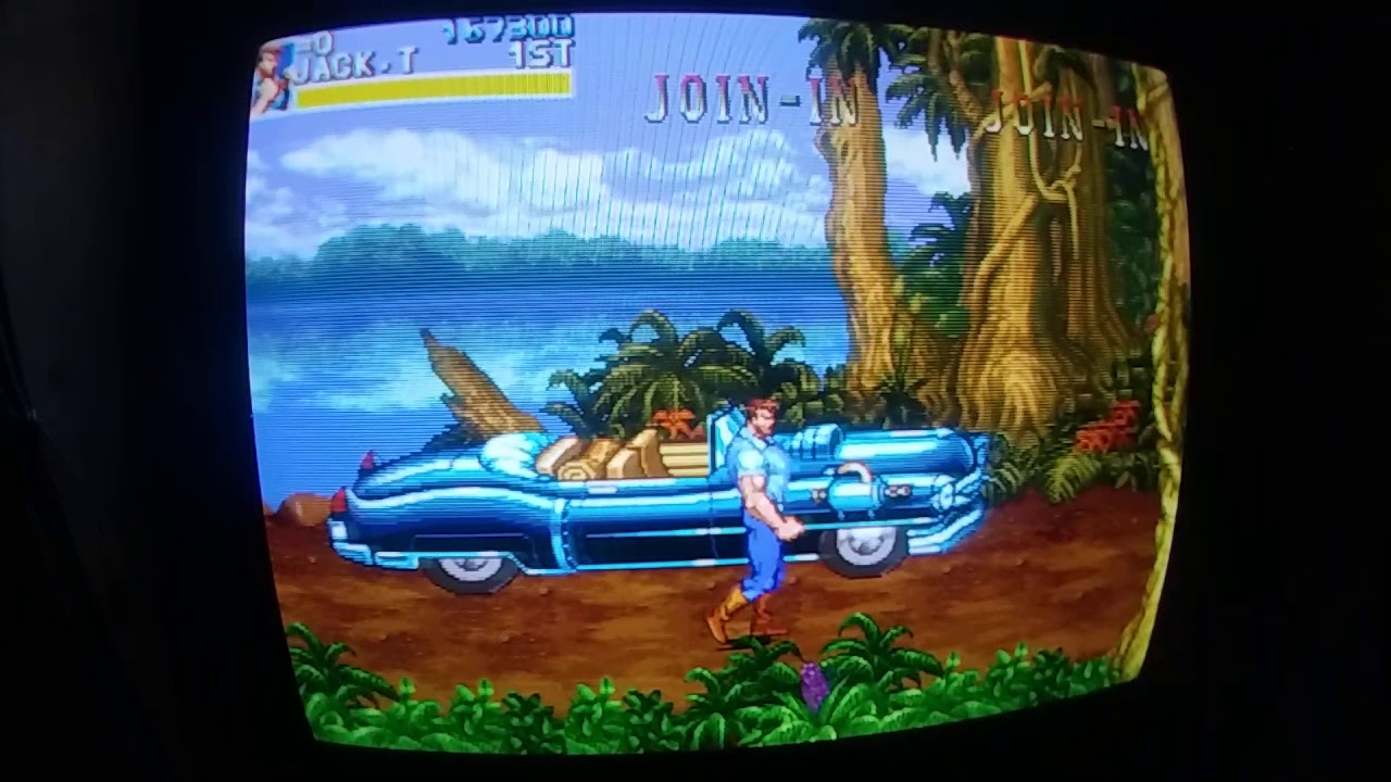 Cadillacs and Dinosaurs Test AdvanceMAME Retropie CRT Edition - Raspberry pi /3B+ - TV 15Khz Jamma