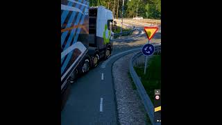 Turning long Haul in ETS 2 #shorts