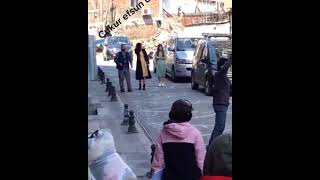 Damla Sönmez And Hare Sürel Behind The Scenes In Çukur 