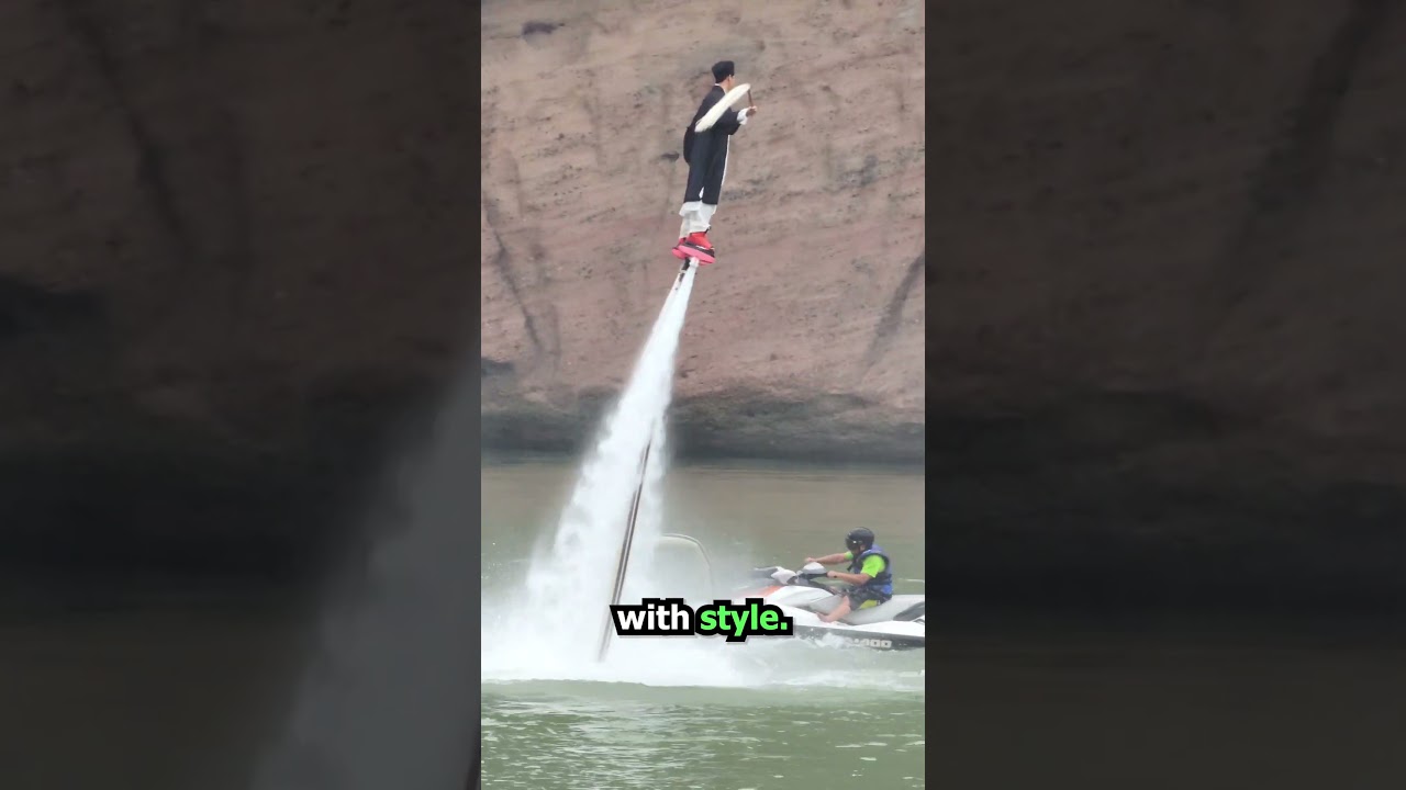 This Guy Shows Off His Flyboard Skills🤯💦