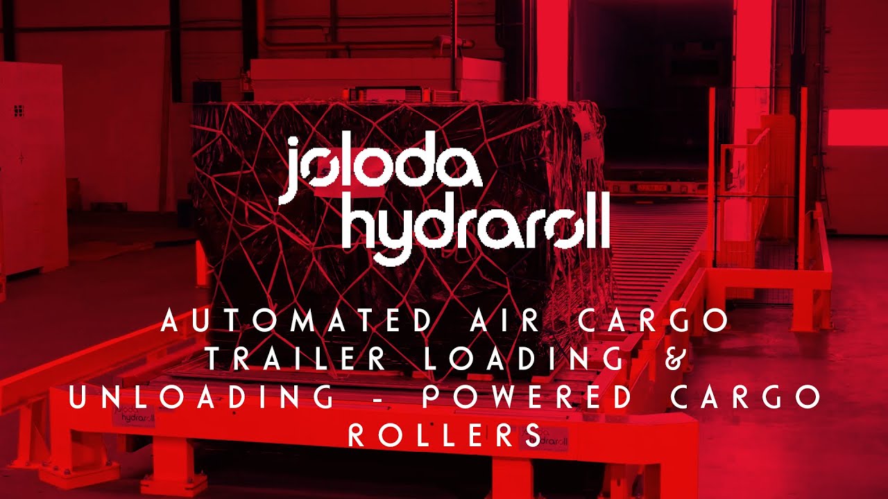 Automated Air Cargo Trailer Loading & Unloading | Modular Rollerbed System: Powered Cargo Rollers