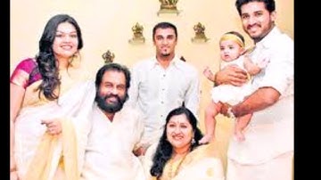 Classical and popular singer Yesudas with his family