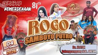 LIVE HARI INI‼️🤩, Jaranan ROGO SAMBOYO PUTRO || Live in Ds. Klotok, Balongpanggang GRESIK