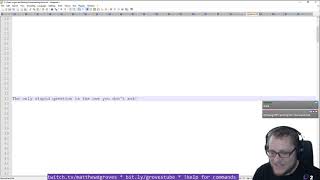 Live Coding with Matt Groves - Episode 72 - Fixing bugs, answering questions