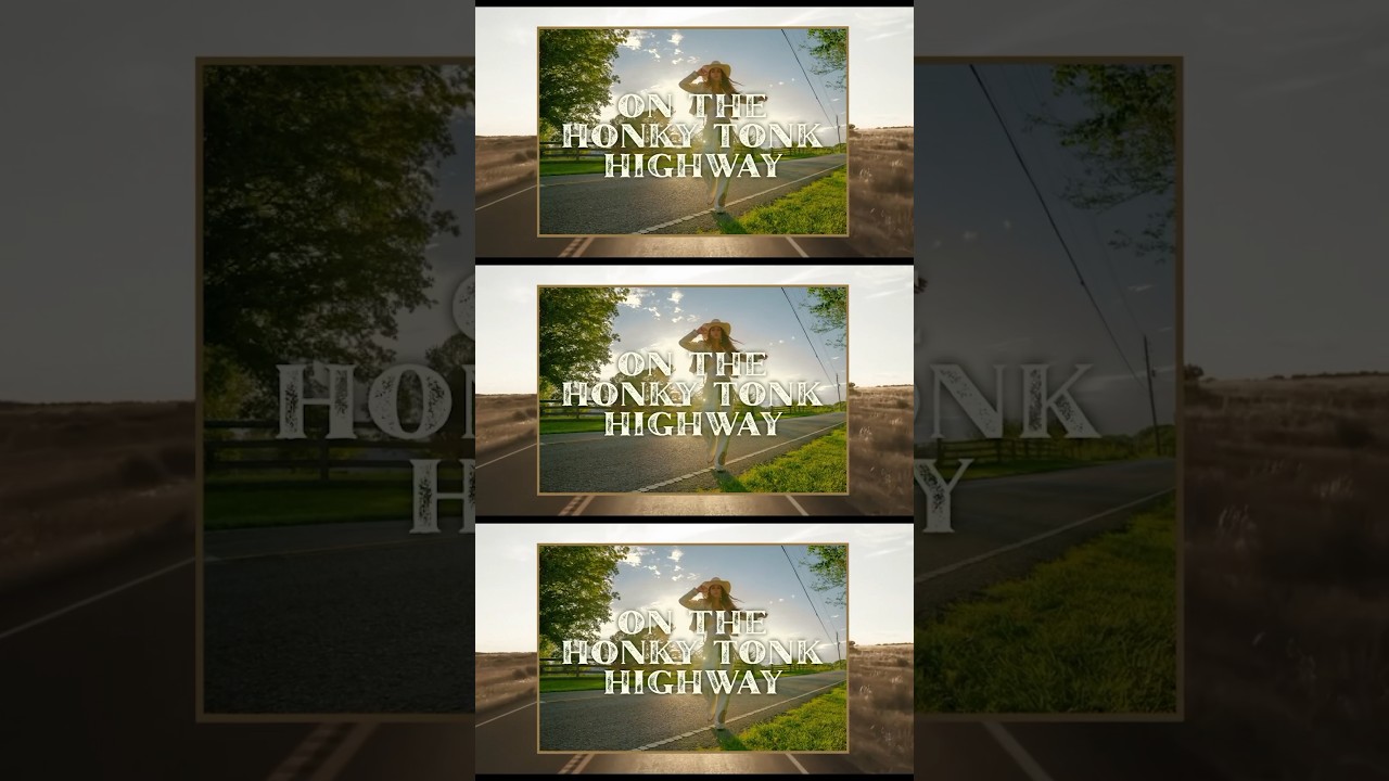 Since you left on goodbye way, I’m finally goin’ my way “Honky Tonk Highway” lyric video is out now!