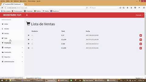 Sistema de Inventarios PHP/MYSQL +Bootstrap+HTML5+