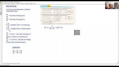 Add Math (KSSM) Form5 Chapter 2 : Rate of Change (1)