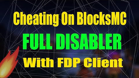 Hacking On BlocksMC With FDP Client | ** FULL DISABLER ** | Free Client