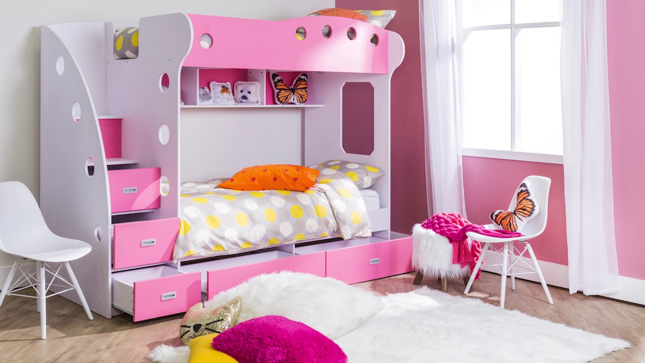 Jysk Viggo Bunkbed Pink You, Nika Loft Bed With Desk And Storage Ikea