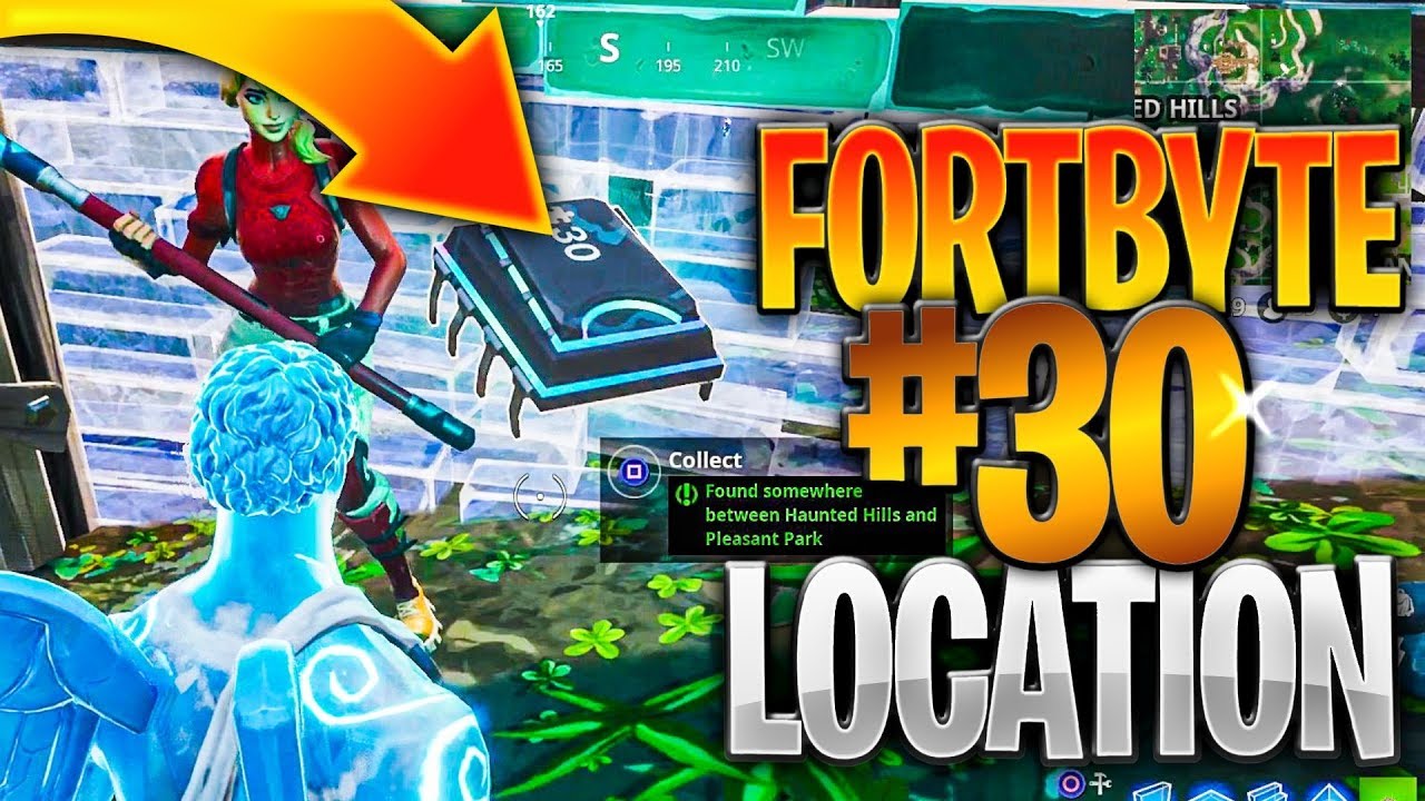 FORTBYTE #30: Found Somewhere Between Haunted Hills and Pleasant Park (Fortbyte 30 Location)