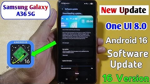 Samsung A36 5G Software Update/How to new update version in samsung A36/Android 16,,one ui 8.0