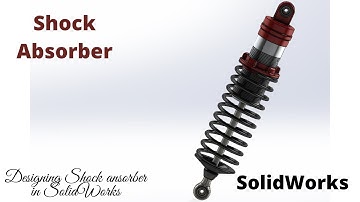 How to Design a Shock Absorber in Solidworks || Shock absorber || Suspension