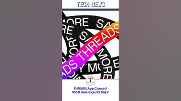 Threads app crossed over 100 millions users in just 5 days! #shorts #youtubeshorts