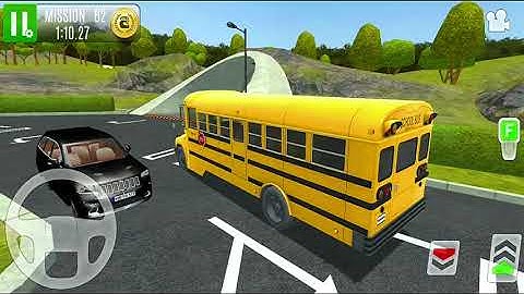 Gas Station 2 : Highway Service #7 - School Bus Parking Driving - Android Gameplay