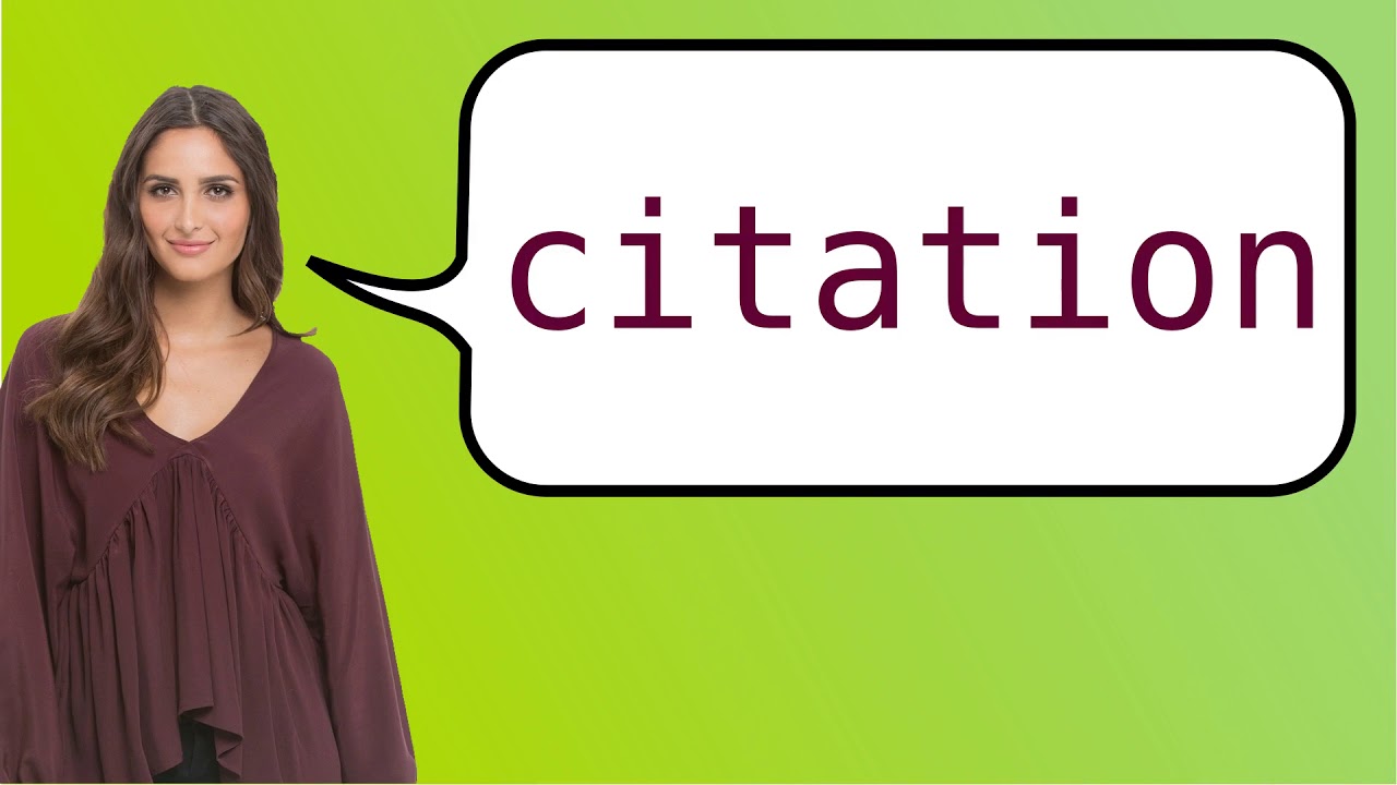 How to say 'quotation' in French? YouTube