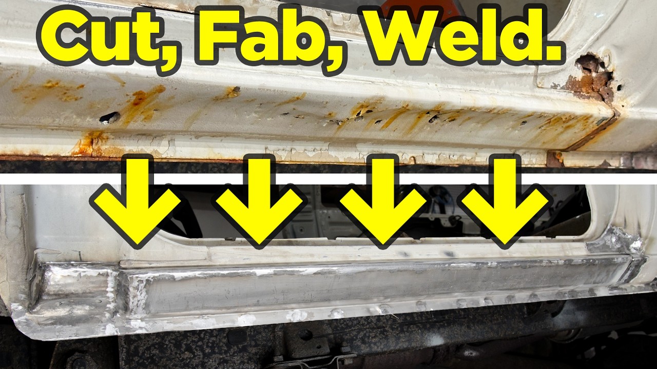 Scale Rust On Rocker Panel How To Repair Rusty Rocker Panel on 1st Gen 4Runner - Cut, Fabricate ...