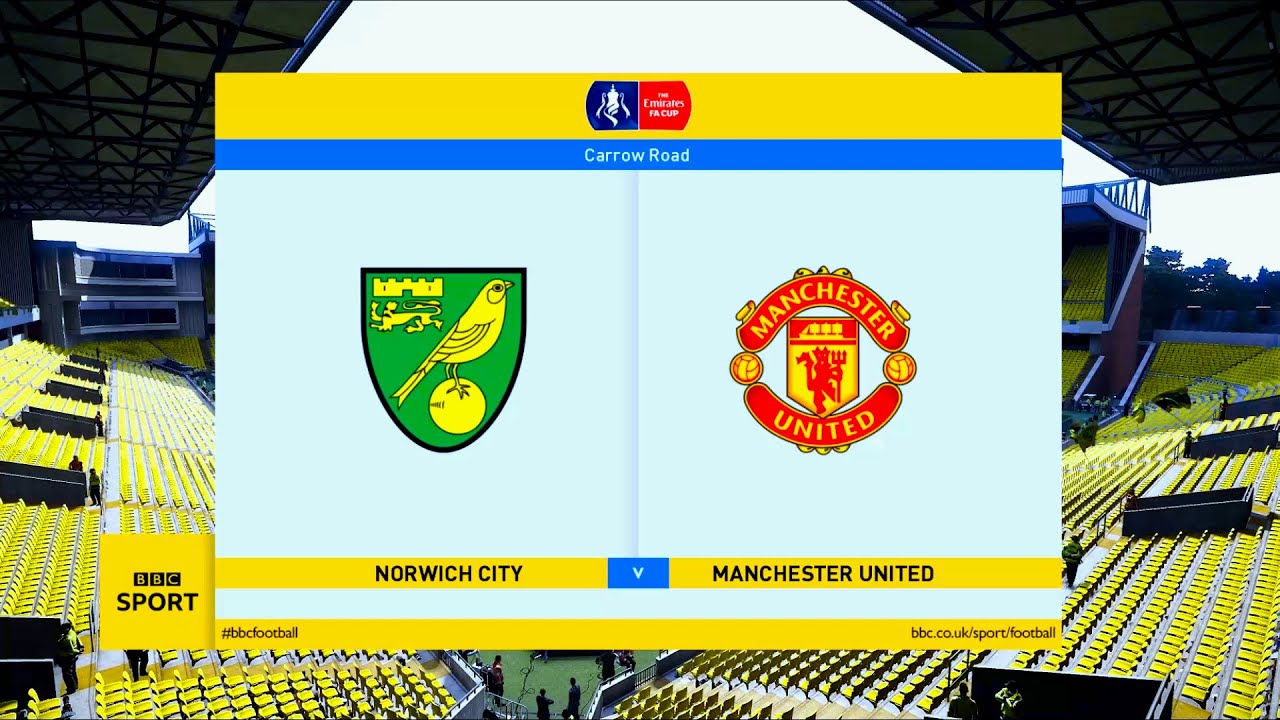 Norwich City vs Manchester United | 2021-20 FA Cup | PES ...