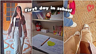 فلوق أول يوم مدرسة ?? First day in school ✨️