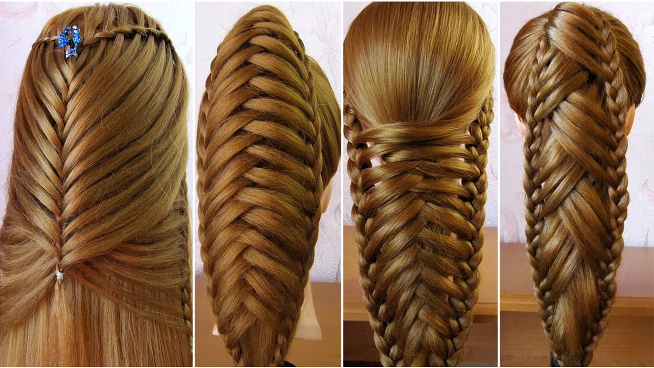 4 Different Very Easy Hairstyles For Evening Party Tuto Coiffures