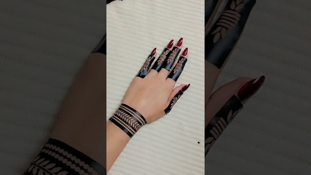 beautiful sticker mehndi design #shorts