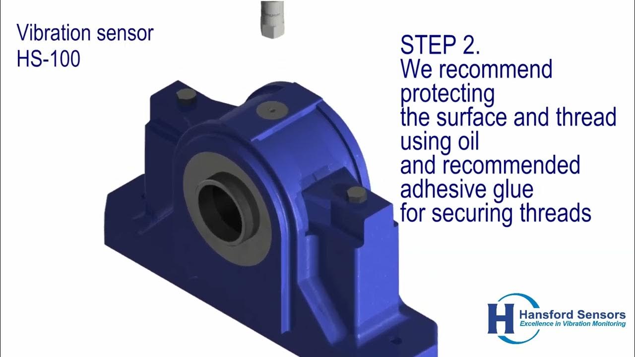 VIMS Hansford Sensors How to mount a vibration sensor YouTube