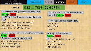 DTZ Test 15, Hören Teil 4