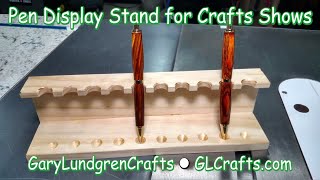 This video is about making Pen Display Stands for Craft Shows. Holds 10 pens. LINKS: www.GLCrafts.com Follow me on Facebook 