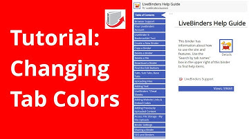 Digital Binders: Changing Tab Colors