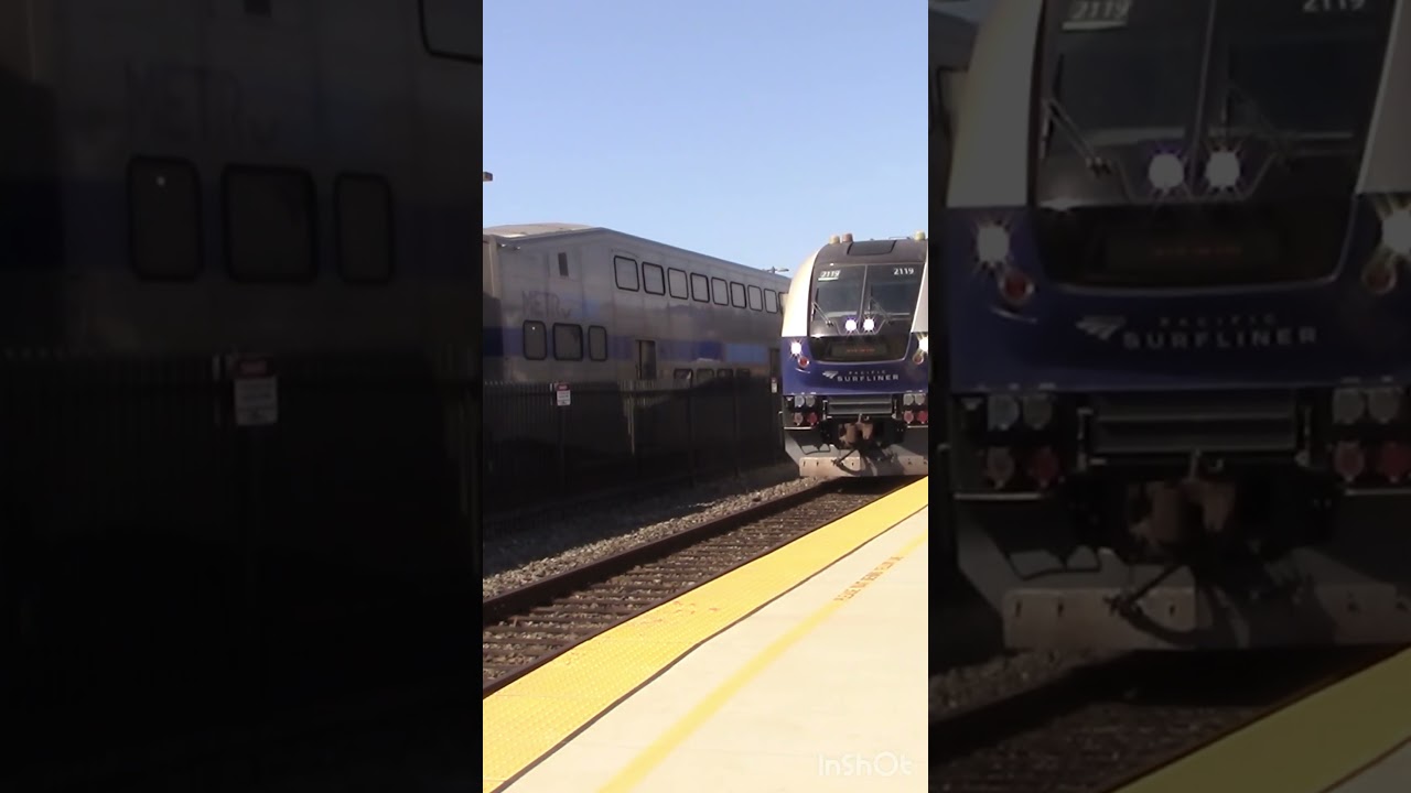 Metrolink deadhead pulls up besides A774 