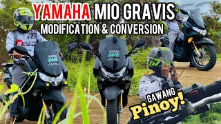 YAMAHA MIO GRAVIS Modification & Convertion(Gawang Pinoy) - Mang Restore Vlog