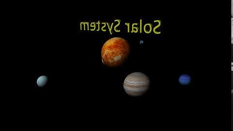 Solar System (Animation) In Maya