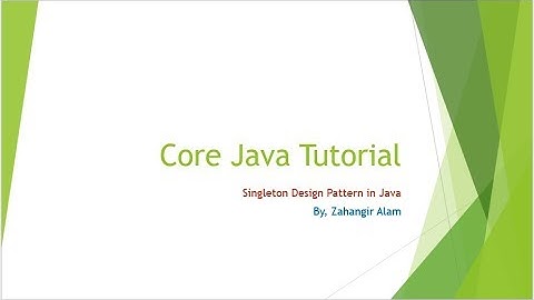32. Core Java -Singleton design pattern in java with live coading (Bangla tutorial)
