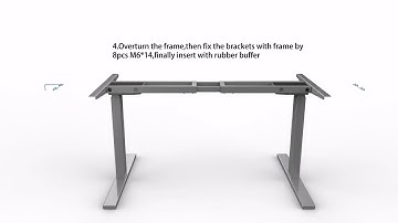 How to assemble Costway Electric Height Adjustable Sit-Stand Desk (HW56535+)