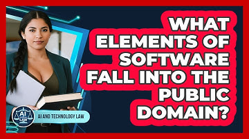 What Elements Of Software Fall Into The Public Domain?