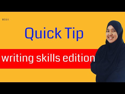 WOUII 1-minute Writing Tip #8 - Write Your Table of Content first