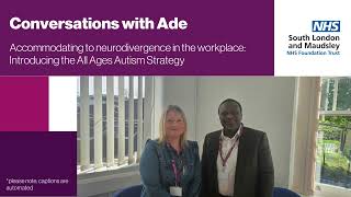 Conversations with Ade: Episode 1  All Ages Autism Strategy