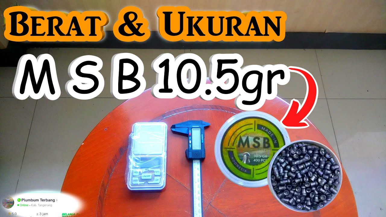 BERAT REAL M S B 10.5GR‼️JSB VERSI RAKYAT - YouTube