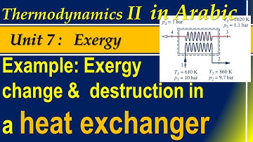 18.0 Example#10 Exergy change and destruction in a heat exchanger