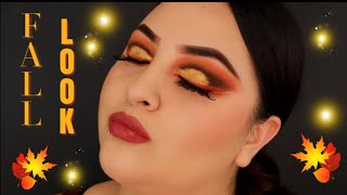 Dramatic Fall/Thanksgiving Makeup Tutorial Amor’us Nala palette | Jcat Glitter ✨
