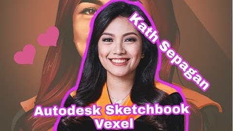 Vexel art tutorial using Autodesk Sketchbook full timelapse | Kath Sepagan Vlogs fan art