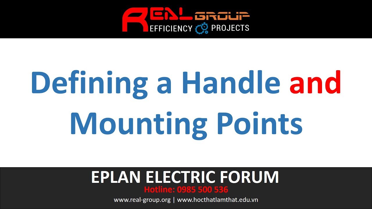 Defining a Handle and Mounting Points EPLAN Education YouTube