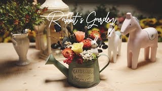 Making A Rabbit&#39;s Garden 🐰 │ Flower basket DIY &amp; ASMR