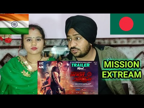 indian-couple-reaction-on-mission-extream-|-bangladeshi-movie-trailer