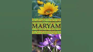 MARYAM - INDIAN/HINDU girl names | MARYAM Name WhatsApp Status | #Shorts