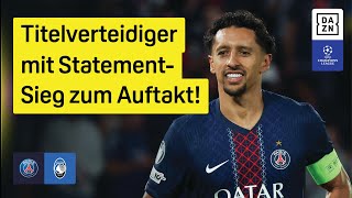 Paris Saint-Germain - Atalanta Bergamo | UEFA Champions League | DAZN Highlights