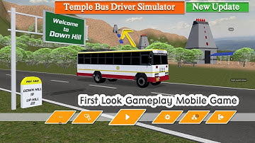 First Look New Update Temple Bus Driver Simulation Android Gameplay in Telugu